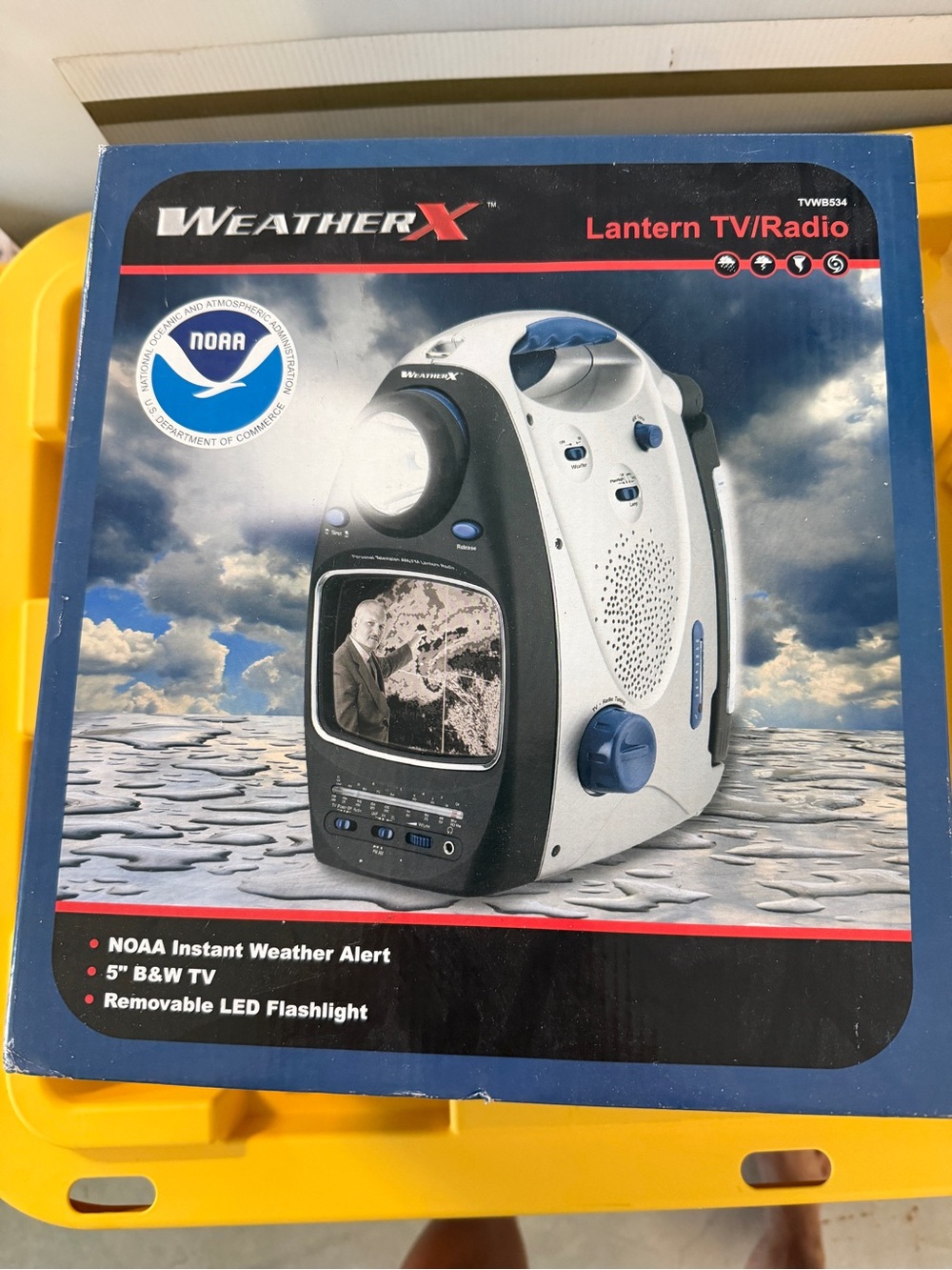 Vintage WeatherX Lantern TV/Radio with NOAA Alert NIB